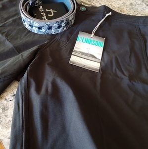 NWT Mens Golf Shorts and Belt